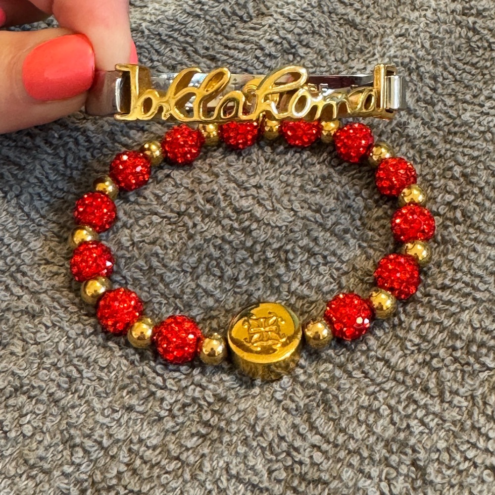 Rustic Cuff OKLAHOMA Bracelet Set